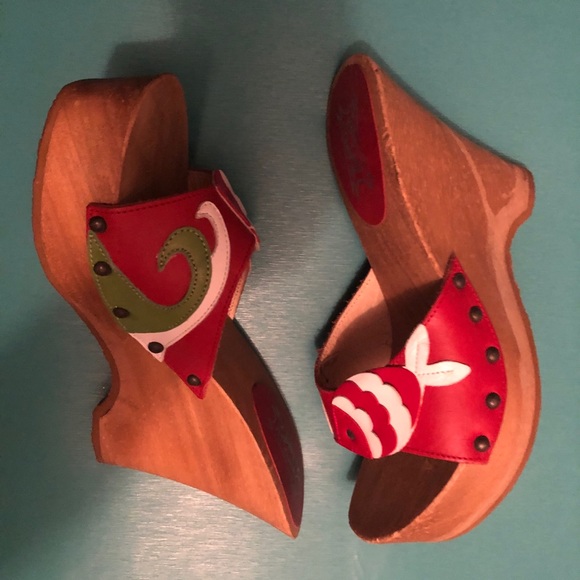 Vintage Jeffrey Campbell made in Spain mule wedges - Picture 2 of 8